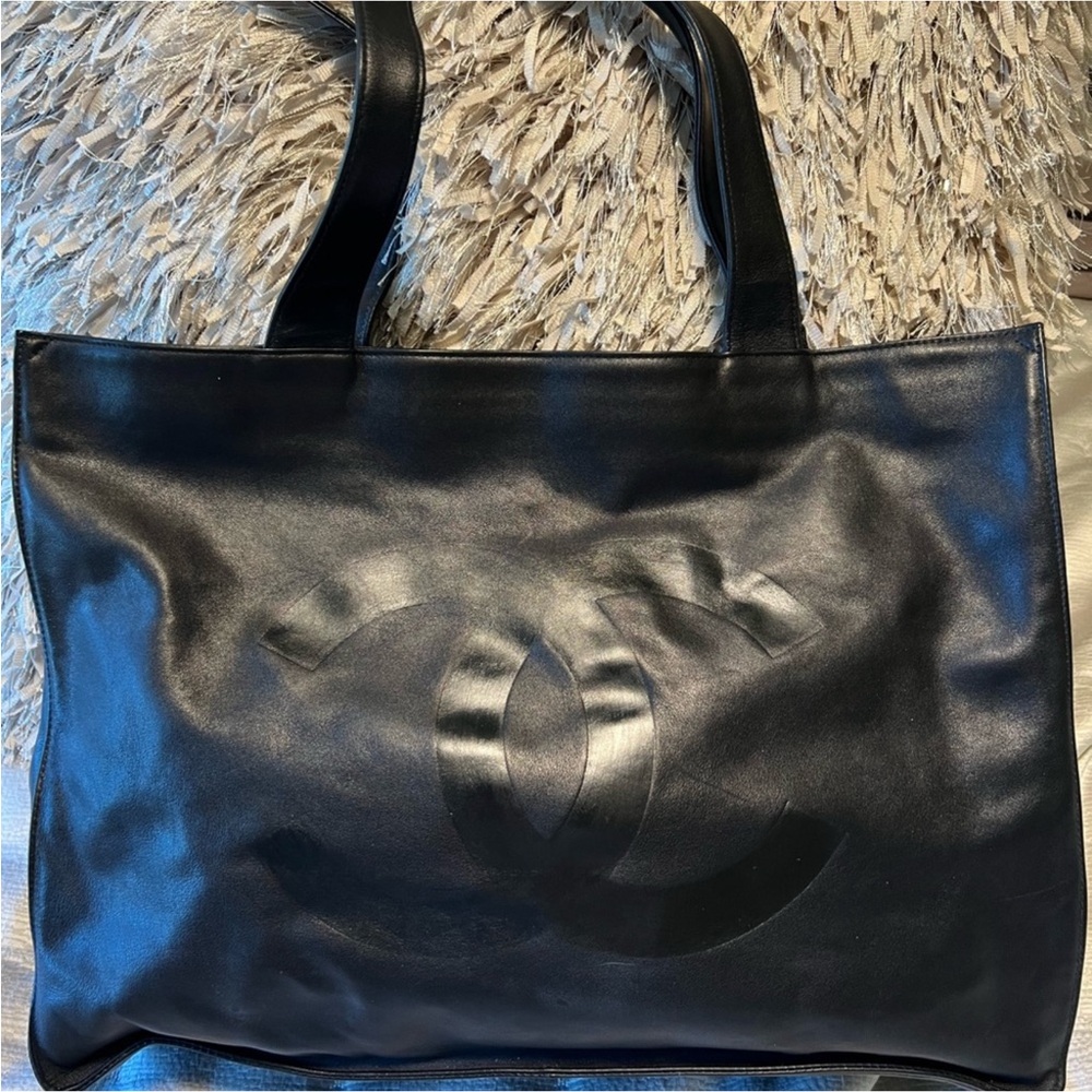 Chanel Lambskin Leather Tote Bag